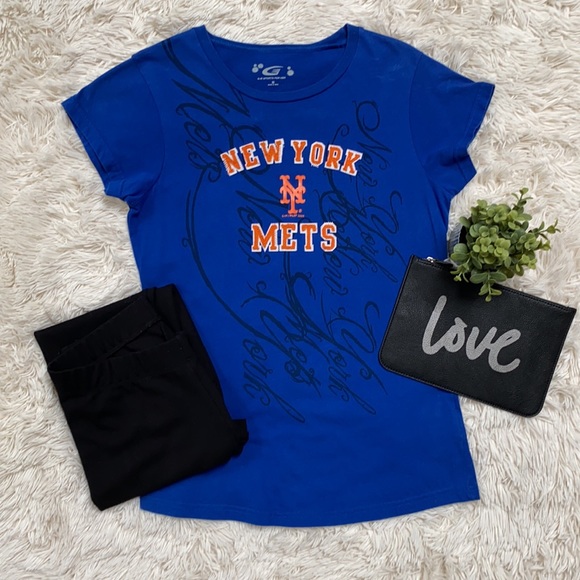 NY Mets MLB Graphic SS Tee 💗 Blue Orange & Black - Picture 4 of 13